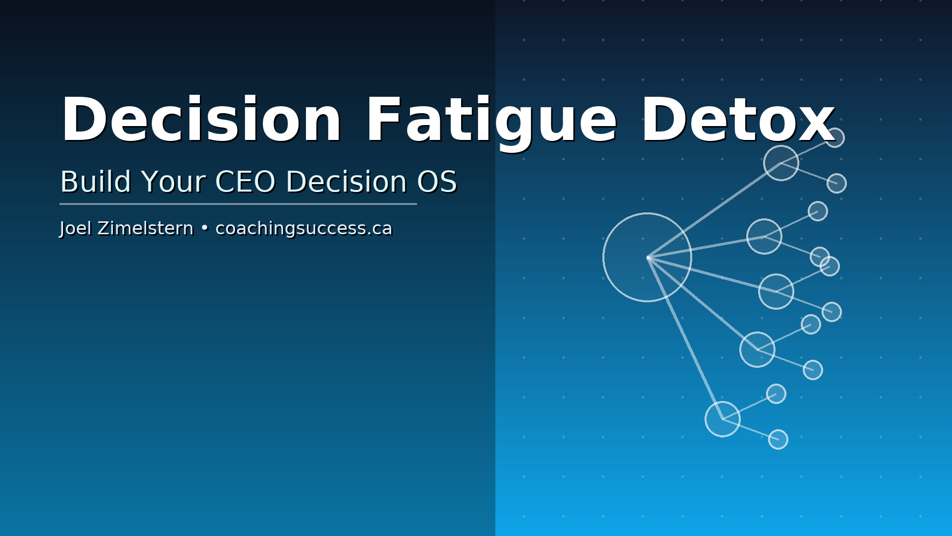 Decision Fatigue Detox: Build a CEO Decision OS That Works