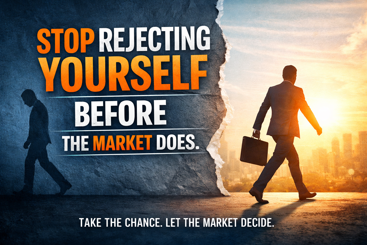 Stop Rejecting Yourself Before the Market Does