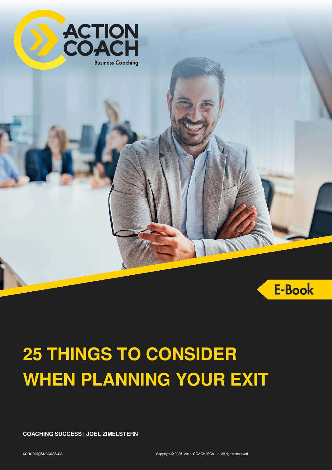 25 Things to Consider When Planning Your Exit — Coaching Success guide cover