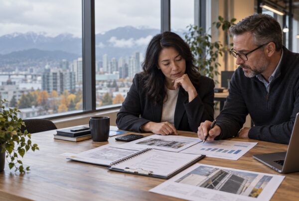 Vancouver business leaders reviewing a pre-winter plan for BC Hydro business incentives